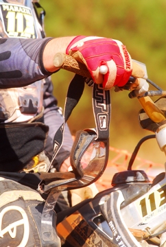 This macro photo of a motocross rider was taken by Brazilian photographer Fabio Cabrera.